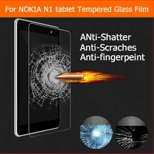 2.5D для Nokia N1 закаленное Стекло Высокое качество защитный Плёнки взрывозащищенные Экран протектор для Nokia N1 7.9" планшет
