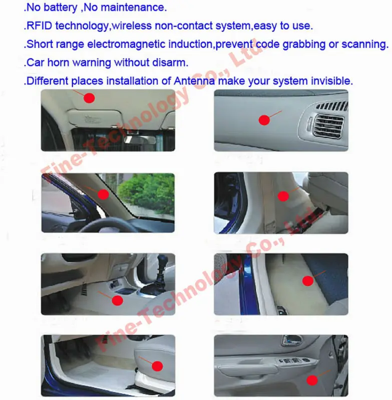 Brand New Free Shipping 12voltage Anti Theft Car Ignition Cut Off Rfid Immobiliser Car Alarm