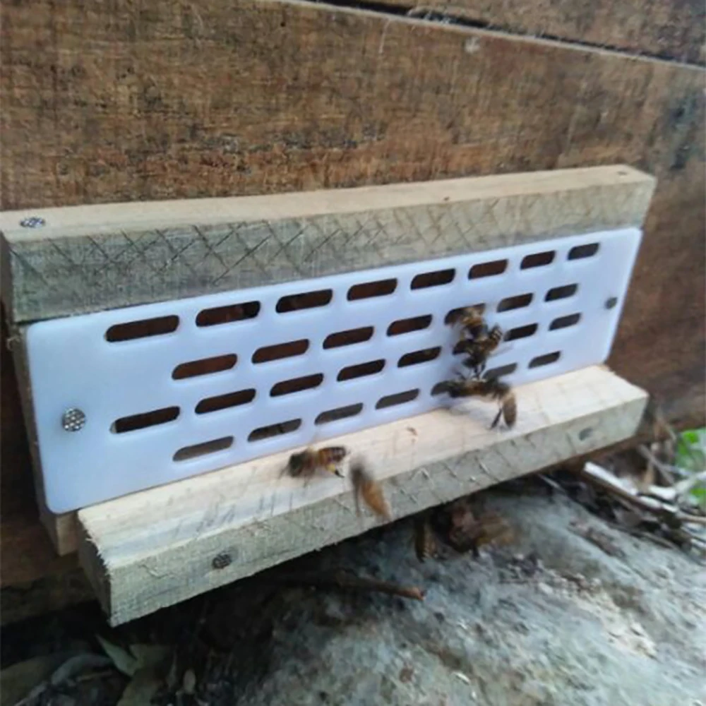 20pcs анти-побега пчелы королева пластиковая разделительная рамка улей блокатор барьер лист гнездо дверь насадка для опрыскивания оборудования