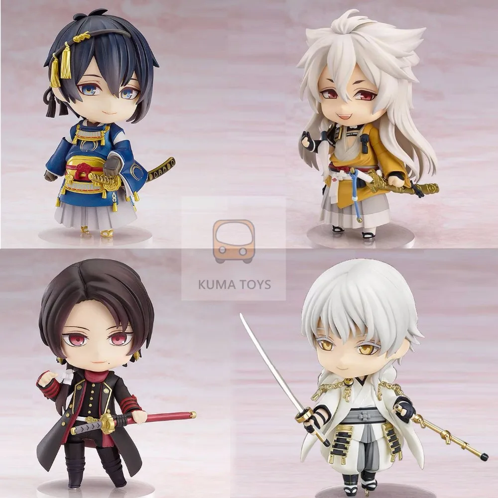 

Touken Ranbu Online Mikazuki Munechika kogitsunemaru Figure Q version 10CM Nendoroid PVC Action Figures Collectible Model Toys