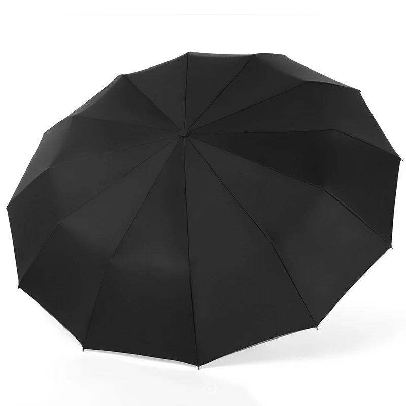 Tanie 2019 Big Business parasole deszcz kobiety mężczyzna w pełni automatyczny Parasol 12 żeber mężczyźni potrójne Parasol mężczyzna duże Paraguas Plegable