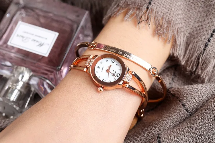 

Rhinestone Women Watches Luxury Brand 2018 Stainless Steel Bracelet watches Ladies Quartz Dress Watches reloj mujer Montre Femme
