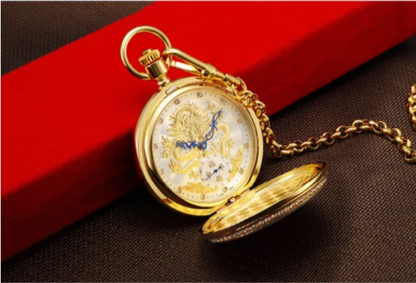 Новые Wo мужские карманные часы старинные карманные часы нефритовые механические полые Перспектива Классическая коллекция креативные