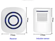 PIR Sensor Wireless Doorbell LED Lights With 38 Songs Music