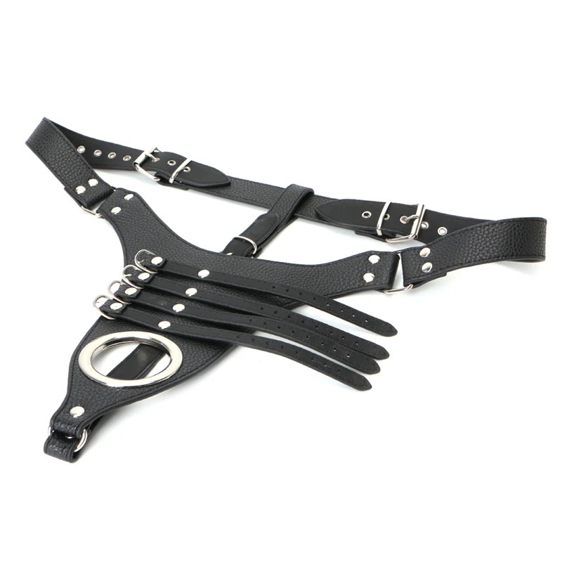 Male Cock Cage Penis Harness Ball Scrotum Stretcher Restraint Bondage