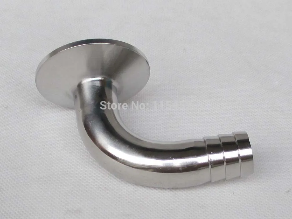 1," Tri Clamp X 25 мм od колючей шланг с 90* изгиб, сантехнические фитинги
