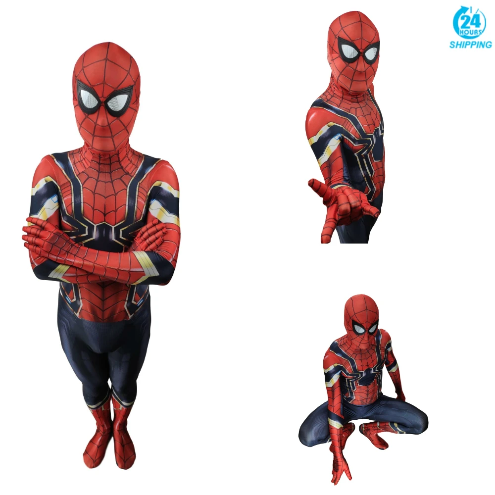 

Spiderman Movie Avengers Infinity War Cosplay Costume Zentai Iron Spider Man Superhero Bodysuit Suit Jumpsuits