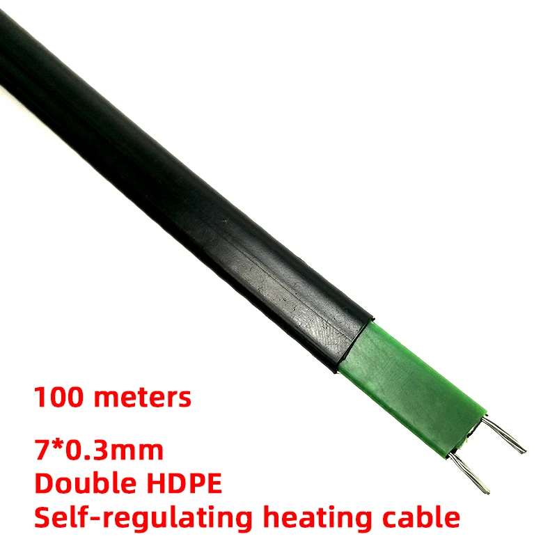 100M 220V Free shipping good quality regulating heating cable self
