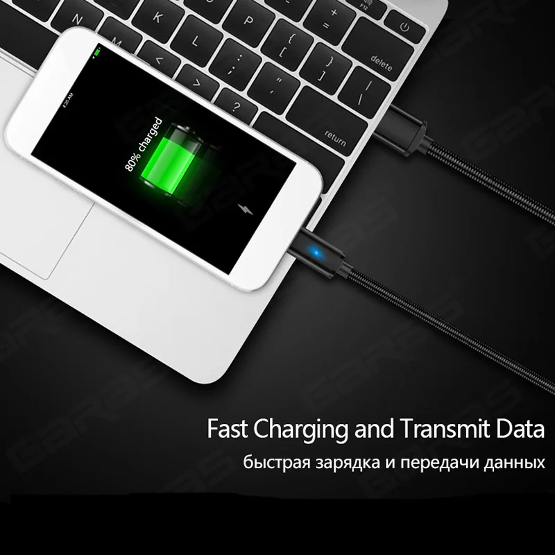 جرس المغناطيسي كابل ل iphone مايكرو USB نوع C 3in1 المحمول الهاتف المغناطيس كابل سريع شحن المغناطيسي مايكرو USB كابل محول