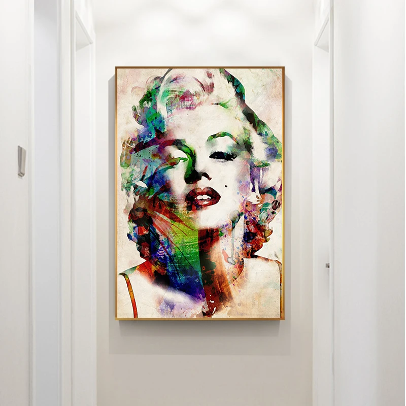 Abstract Canvas Art Famous Star Marilyn Monroe