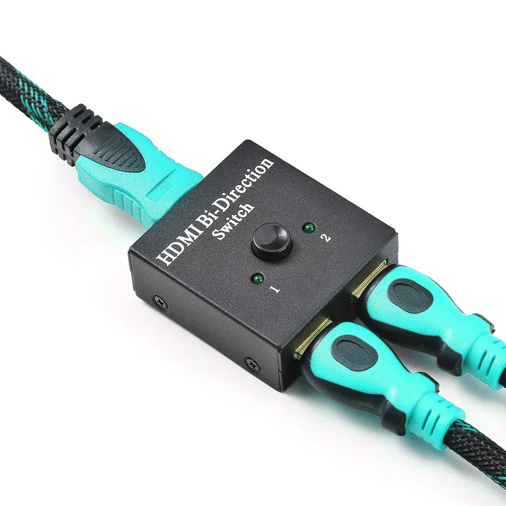 

2 Port HDMI Bi-direction Switcher Manual 2 x 1/1 x 2 Switch Splitter Support Ultra HD 4K 3D 1080P GDeals