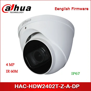 

Dahua HAC-HDW2402T-Z-A-DP 4MP Starlight+ HDCVI IR Eyeball Camera 3.7-11mm motorized lens Audio in built-in mic CCTV Camera