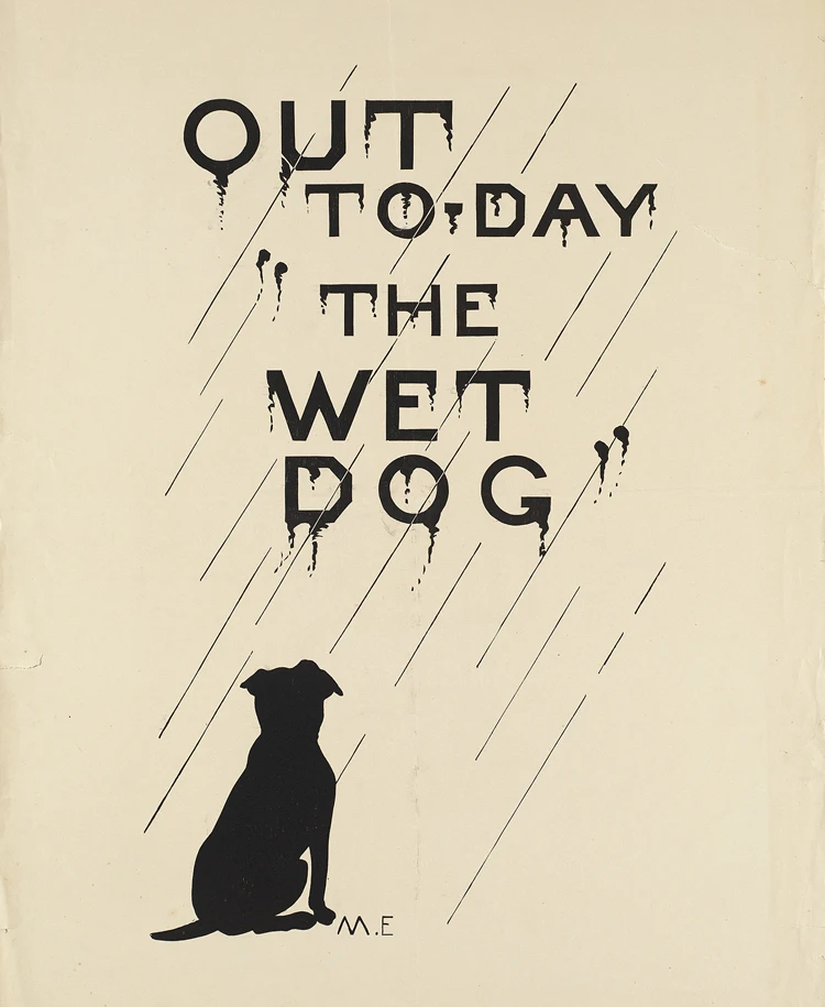 

vintage art reproduction modern decorative mural prints the wet dog vintage posters canvas painting