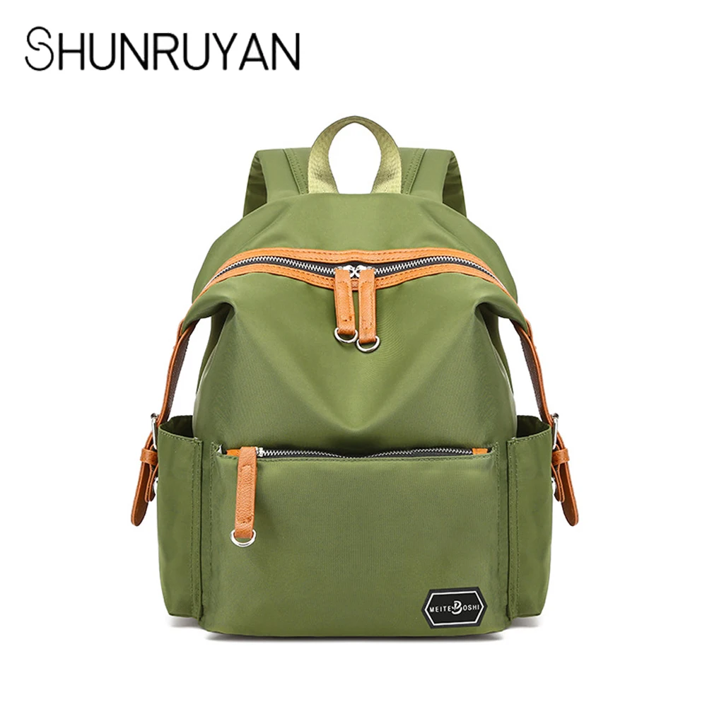 

SHUNRUYAN Fashion Waterproof Oxford Cloth Men's Schoolbag Large Capacity Backpack Computer Bag Leisure Backpack Shoulder Bag