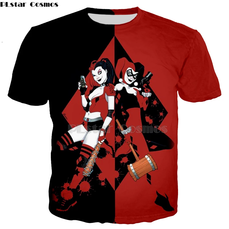 

Suicide Squad Men Women HAHA T Shirt 3D Print Harley Quinn Joker Shirt Summer O-Neck Casual Tops Tee hoodies/sweatshirt tshirt-4