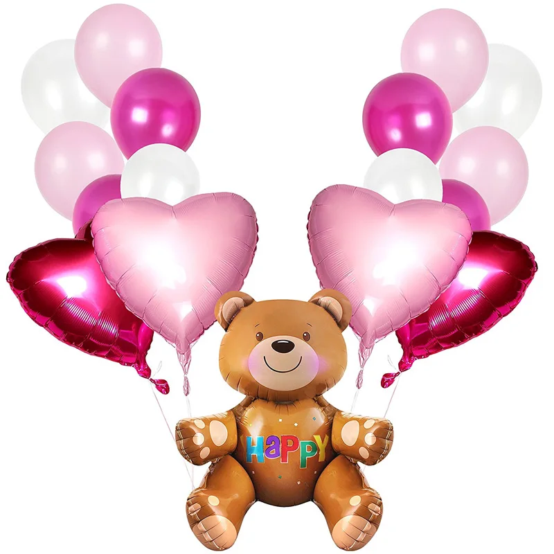 Valentine's Day Gift Decorations Balloons Bouquet Balloon 18 Inches Foil Heart | Дом и сад