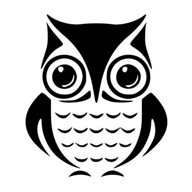 HotMeiNi 13x15cm Fashion Owl Car Sticker Funny Motorcycle ...