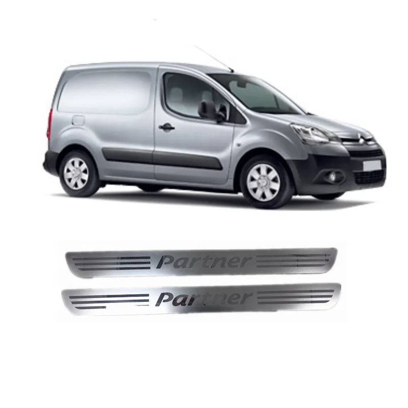 Подходит для peugeot Partner MK2 Tepee 2008 Onwrads 2 шт. передняя дверь SUS Накладка порога Накладка