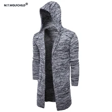 High quality 2017 mens new style brand long hooded cardigan sweaters fashion men’s clothing casual Autumn And Winter outwear