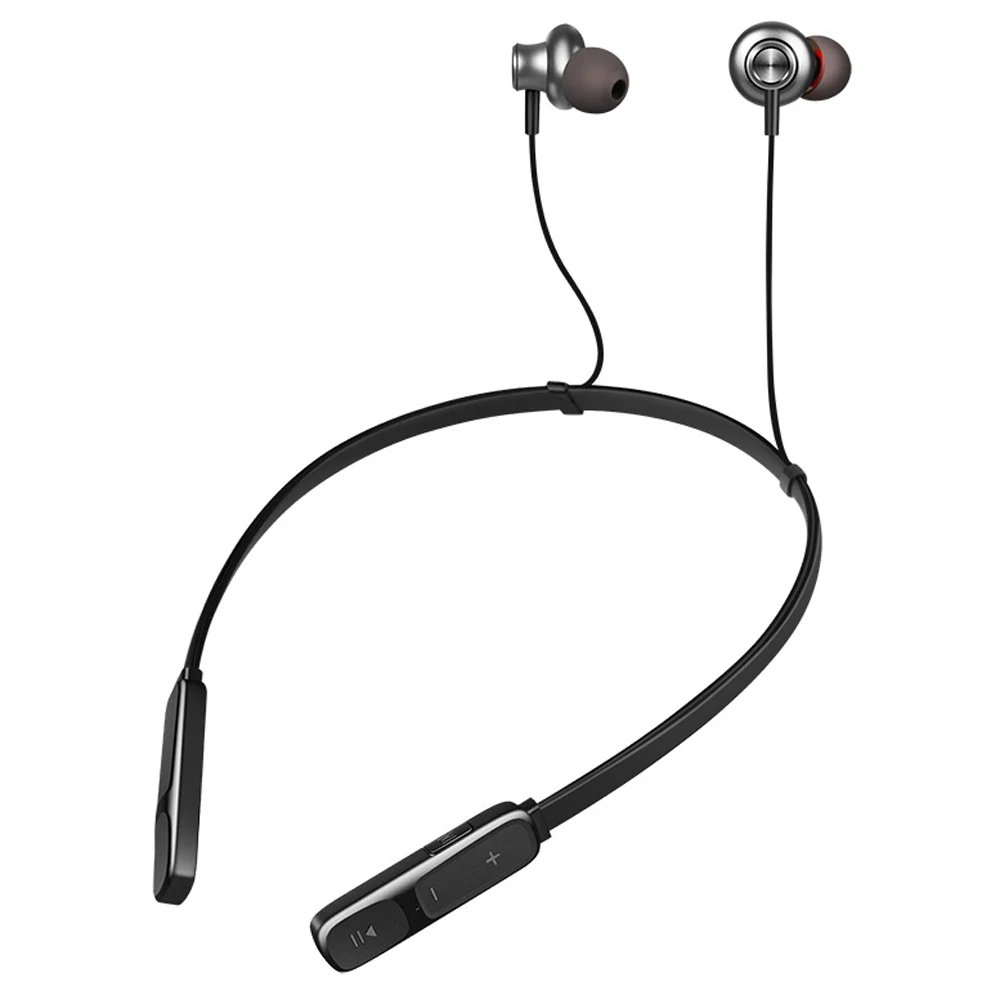 Joinrun беспроводные магнитные bluetooth наушники гарнитура наушники с микрофоном глубокий бас для xiaomi Iphone huawei - Цвет: Черный