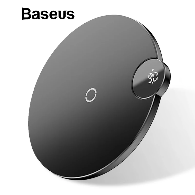 Baseus LCD Display Wireless Charger For iPhone X Xs Max Fast Wireless Charging Charger For Samsung Note 9 S9 S8 Xiaomi MI9 Mix2s Baseus LCD Display Wireless Charger For iPhone X Xs Max Fast Wireless Charging Charger For Samsung Note 9 S9 S8 Xiaomi MI9 Mix2s