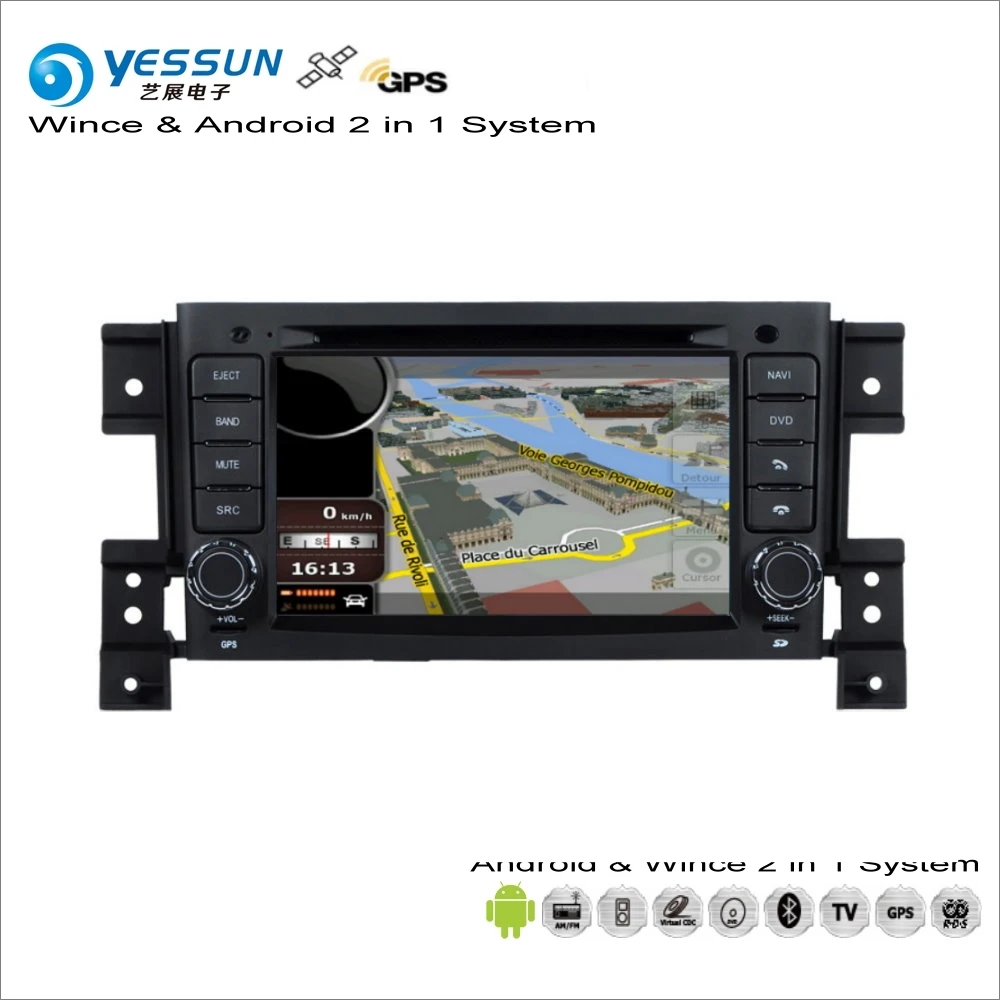 

YESSUN For Suzuki Vitara / Grand Vitara 2008~2013 Car Android Multimedia Radio CD DVD Player GPS Navigation Audio Video Stereo