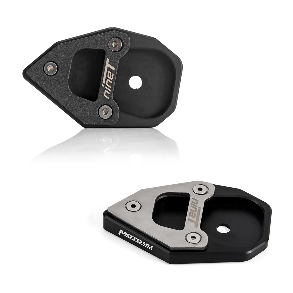 

MOTO4U Silver For BMW R NineT 2017 2018 R Nine T RNineT Motorcycle Side Stand Pad Plate Kickstand Enlarger Support Extension