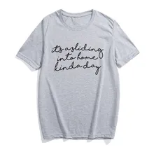 LUSLOS Baseball Softball Mom T Shirt Game day Tee Tops Its A Sliding Into Home Kinda Day Letter Print Short Sleeve its snow day