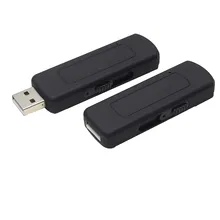 Цифровой USB диктофон, мини диктофон, флеш-накопитель, профессиональная запись, маленькая запись, посылка, черный цвет
