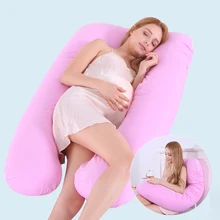 Подушка для сна из хлопка для беременных женщин u-образные подушки для защиты талии