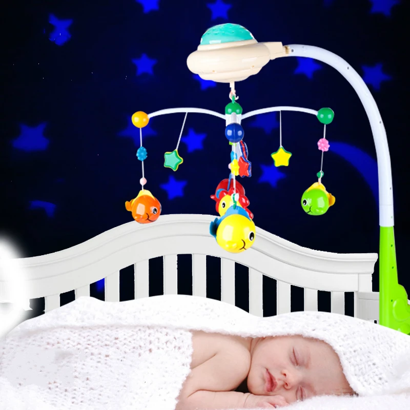 0 24 months old newborn toy rotating music light Baby bed