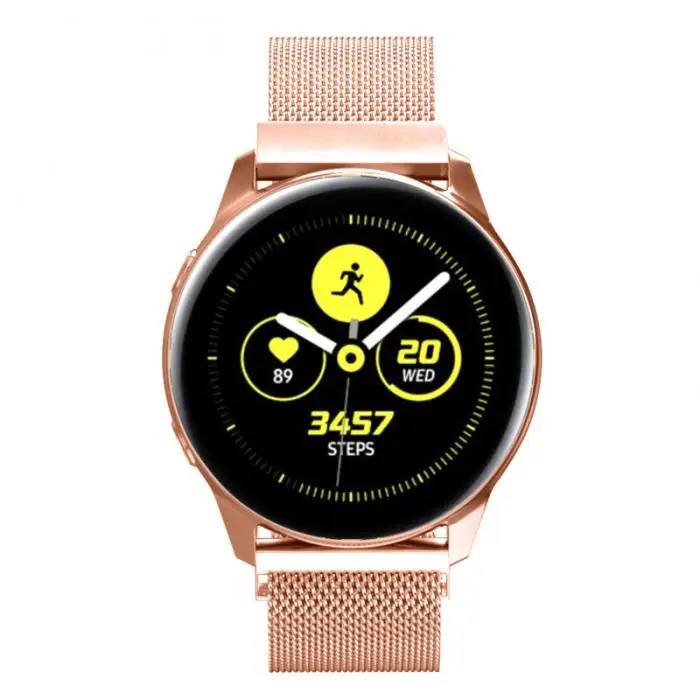 Сетчатый Миланский ремешок из нержавеющей стали для часов samsung Galaxy Watch Active IJS998