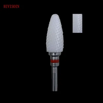 

5Pcs/Lot Bullet Shape- Cross Cut - White Zirconia Ceramic Dental Lab Burs - ISO 272 (XF) 4701.060