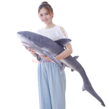 

Big size Shark/Bluefin tuna soft plush toys Funny Soft Bite Shark Stuffed Pillow Appease Cushion Gift Kids toys