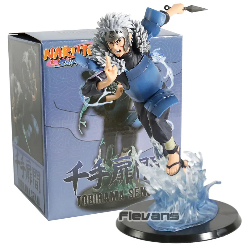 Наруто Shippuden Hokage Senju Hashirama/Tobirama ПВХ фигурка игрушка Коллекционная модель - Цвет: Tobirama box