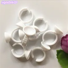 100 шт маленький размер Одноразовые Перманентный макияж кольцо без делителя татуировки чернила татуировка бровей и губ держатель пигментов кольца контейнер/чашка