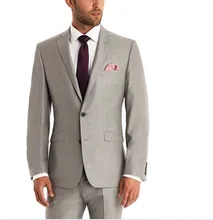New Arrival One Button Groom Tuxedos Notch Lapel Men’s Suit Hot Pink Groomsman/Best Man Wedding/Dinner Suits (Jacket+Pants)