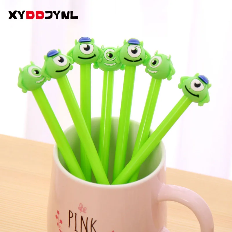 

XYDDJYNL 2 Pcs The New Cute Creative Cartoon Big Eye One-Eyed Monster Gel Pens for Kids Novelty Gift Office School Supplies