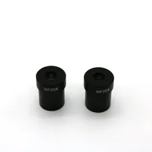 Оптовая продажа 2 ШТ./ЛОТ WF20X Окуляры Микроскопа Микроскоп Аксессуары Широкоугольный Объектив