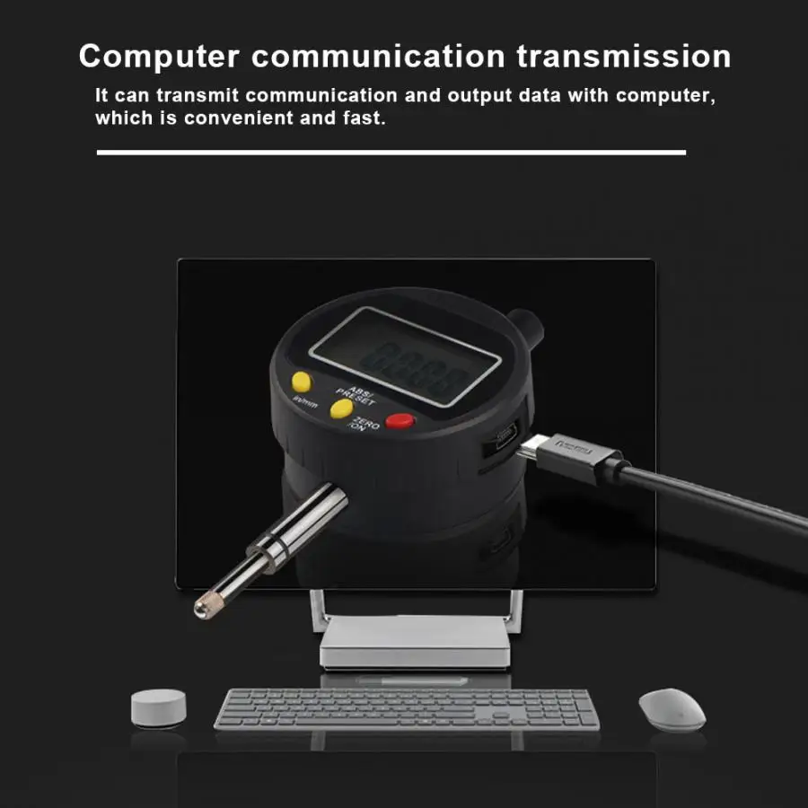 Цифровой индикатор Reloj Comparador Высокоточный цифровой датчик высоты циферблат индикатор с 00 класса мраморная база 0~ 10 мм