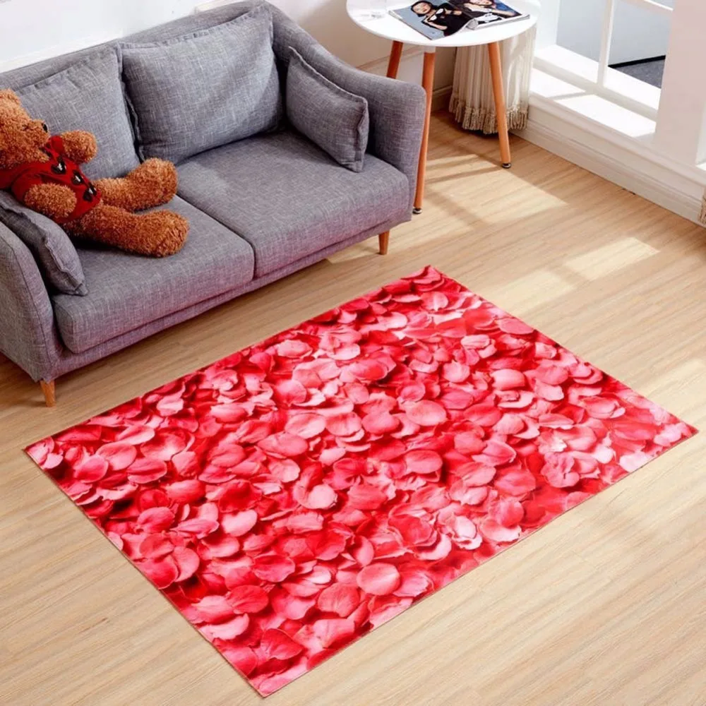 40x60 см+ 50X120 см супер мягкие Нескользящие коралловый флис 3d завод цветок графических цветочный принт Дельфин рыбки коврики Ковры двери Коврики