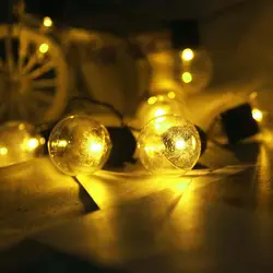 10 лампочек украшения огни гирлянды фонари работающие на солнечной энергии Свадебные украшения с крючками GHS99