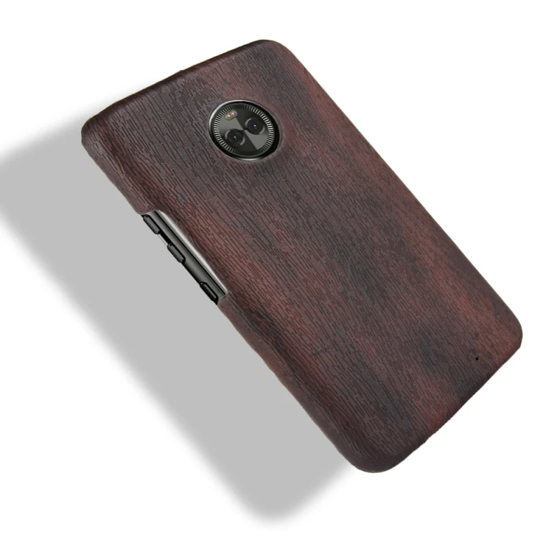 MOTO X4 Wood grain PU leather +PC case_91