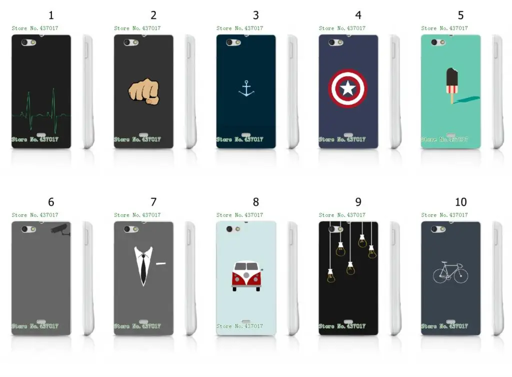 2015 new cute the simple design white hard cases for Sony miro st23i + free shipping |