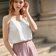 Summer Chiffon Camis Top Spaghetti Strap Blouse Women Sleeveless Solid Sexy Casual Basic Tank Top sexy spaghetti strap backless chiffon tank top for women