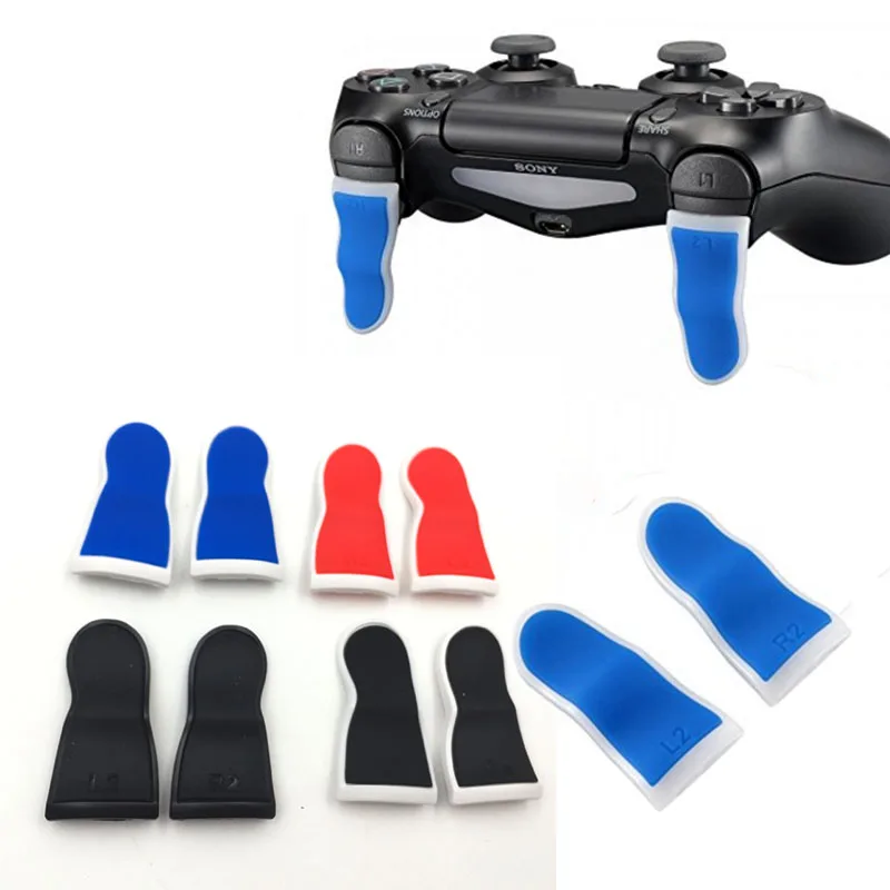 

8setsPlastic Rubber L2 R2 Buttons Trigger Extenders For Playstation 4 PS4 Controller Extended R2L2 Trigger Button