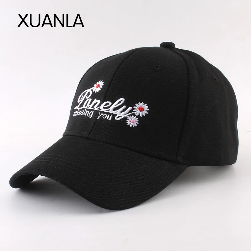 XUANLA Brand Unique Design Baseball Cap For Women Men Bone Embroidery