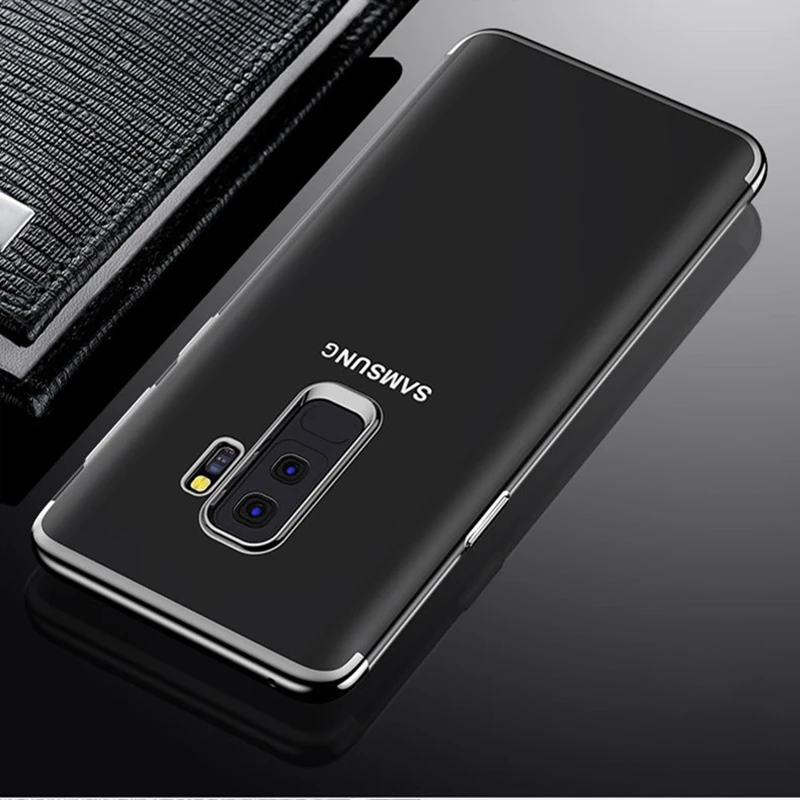 Роскошный Ультратонкий силиконовый мягкий чехол из ТПУ для samsung Galaxy S9 Plus, чехол-накладка S 9 S9Plus SM-G960F/DS SM-G965F/DS Funda - Цвет: Black