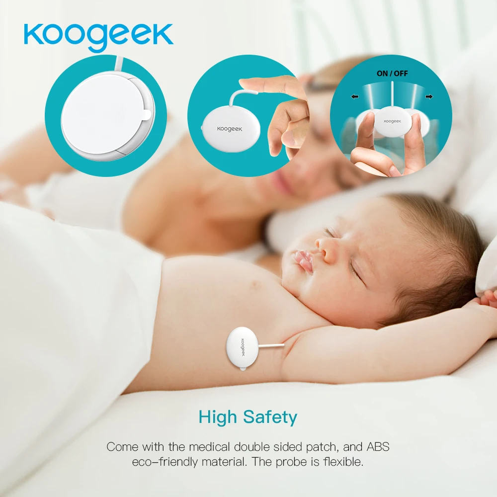 Koogeek Wearable Smart Baby Thermometer Professional Wireless 4.0