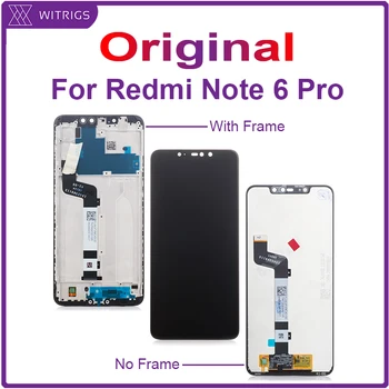 

Witrigs for Xiaomi Redmi Note 6 Pro LCD Display Touch Screen with Frame Digitizer Replacement Note6 Pro MI note 3
